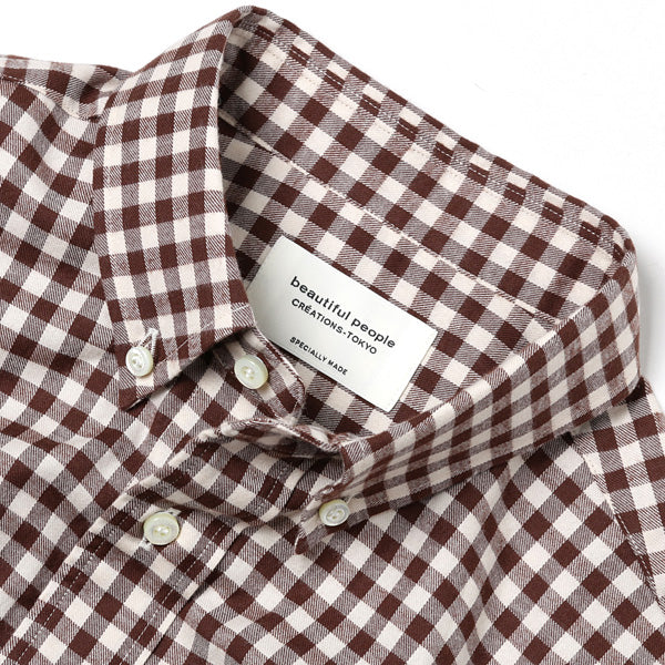 gingham check B.D shirt