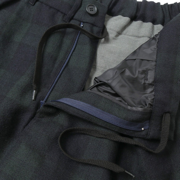 WOOL TUCK TROUSERS