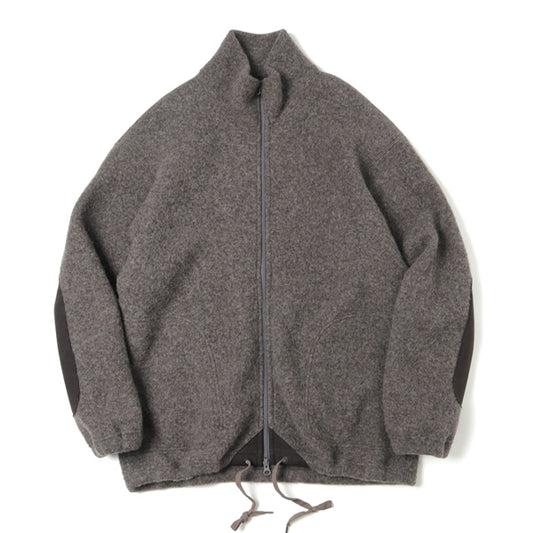 ZIP UP CARDIGAN WOOL PILE SHEEP