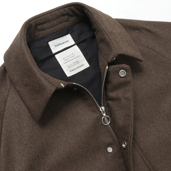 WAYFARER COAT III BLACK WOOL JAPAN FLANNEL