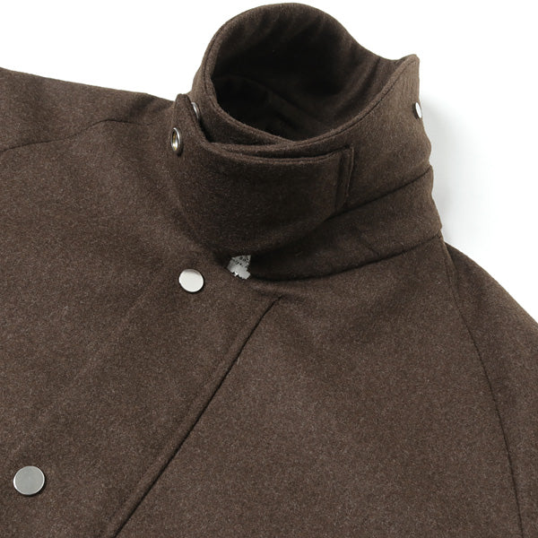 WAYFARER COAT III BLACK WOOL JAPAN FLANNEL