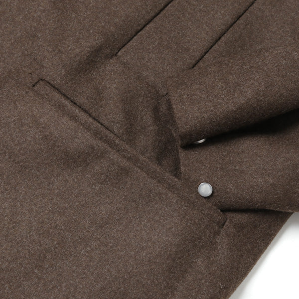 WAYFARER COAT III BLACK WOOL JAPAN FLANNEL