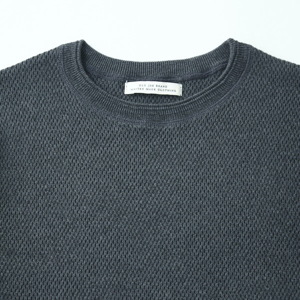 HARD TWIST HONEYCOMB WUFFLE CREW-NECK