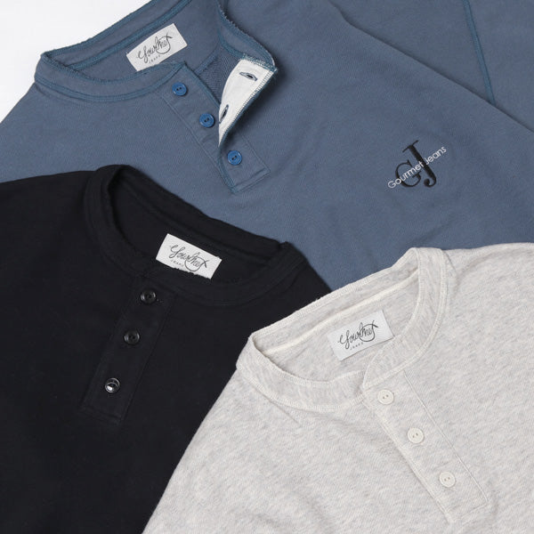 HENLEY NECK SWEAT