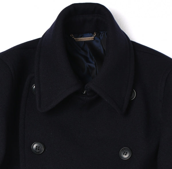 cavalry twill melton pea coat