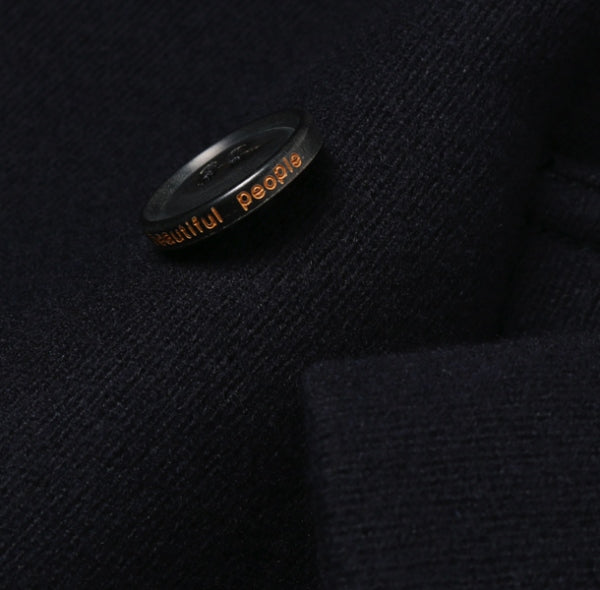 cavalry twill melton pea coat
