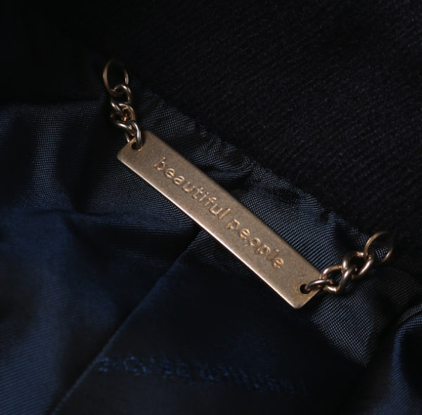 cavalry twill melton pea coat