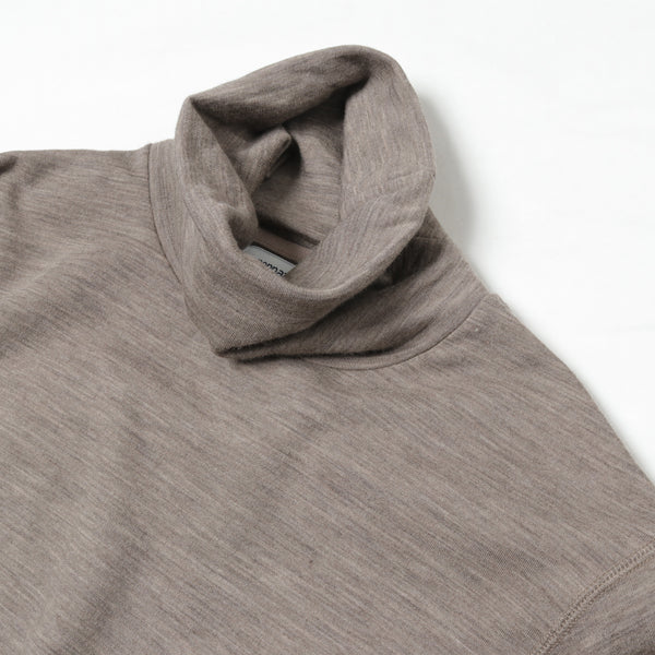 DWL T/NECK L/S P/O W/N HEAVY JERSEY Mt.Breath Wool