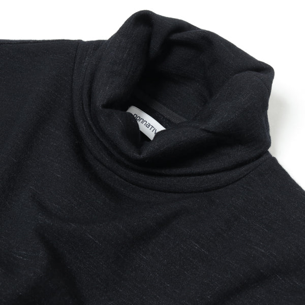 DWL T/NECK L/S P/O W/N HEAVY JERSEY Mt.Breath Wool