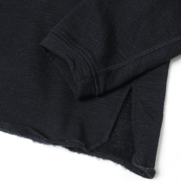 DWL T/NECK L/S P/O W/N HEAVY JERSEY Mt.Breath Wool