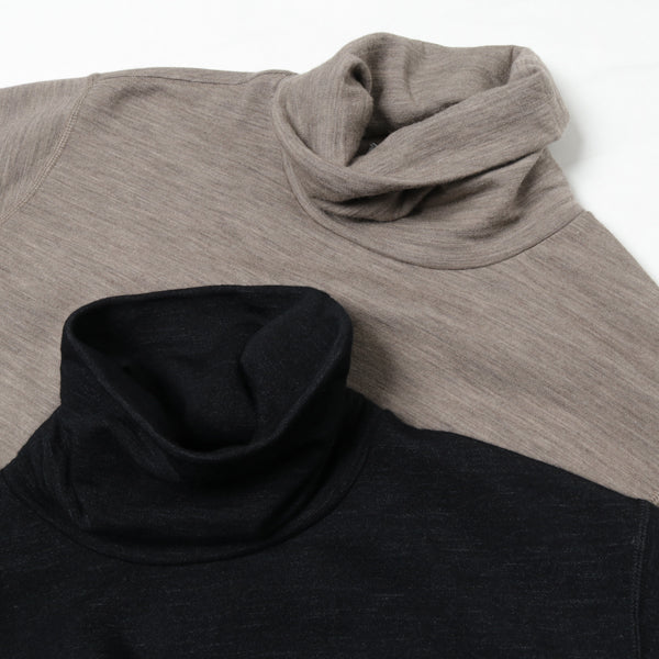 DWL T/NECK L/S P/O W/N HEAVY JERSEY Mt.Breath Wool
