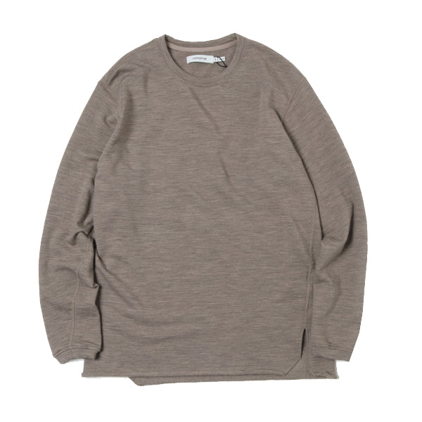 DWELLER L/S TEE W/N/P HEAVY JERSEY Mt.Breath Wool