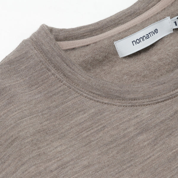 DWELLER L/S TEE W/N/P HEAVY JERSEY Mt.Breath Wool