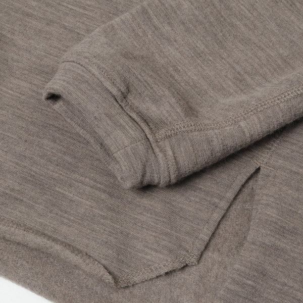 DWELLER L/S TEE W/N/P HEAVY JERSEY Mt.Breath Wool