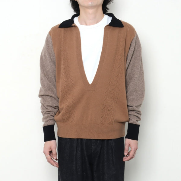 V Neck L/S Knit
