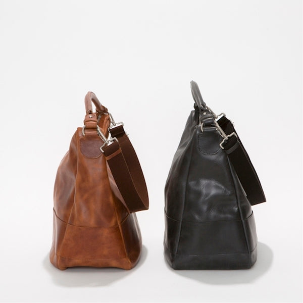 Oiled Leather 2Way Shoulder Bag