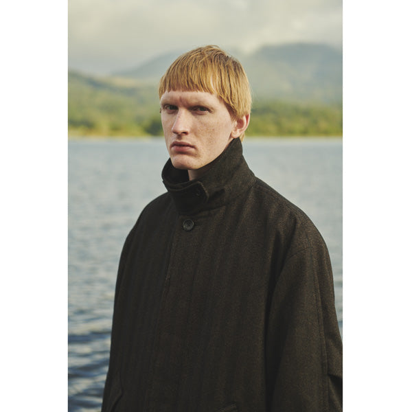 GORE-TEX INFINIUM TECH TWEED SOUTIEN COLLAR COAT