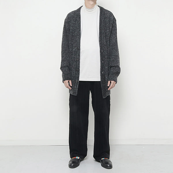 Melange Knit Long Cardigan