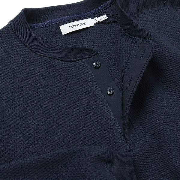 DWL HENLEY NECK L/S TEE COTTON HEAVYWEIGHT THERMAL