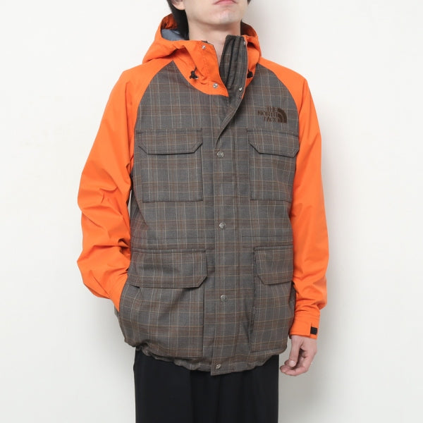 ウールエステルチェック×ナイロンオックス THE NORTH FACE Wネーム J908