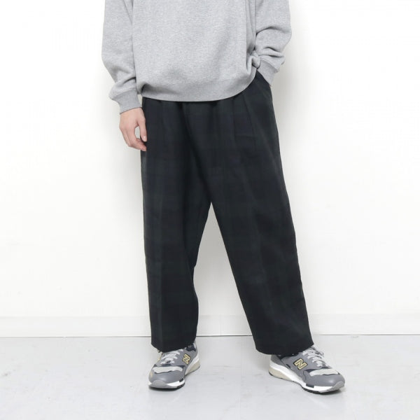 WOOL TUCK TROUSERS