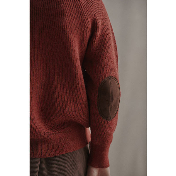 ALPAKA TURTLE-NECK ZIP SWEATER