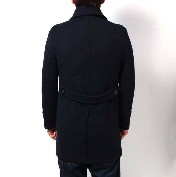 cavalry twill melton pea coat