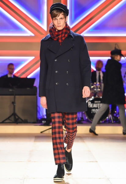 cavalry twill melton pea coat