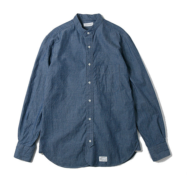 CLASSIC BAND COLLAR SELVEDGE CHAMBRAY