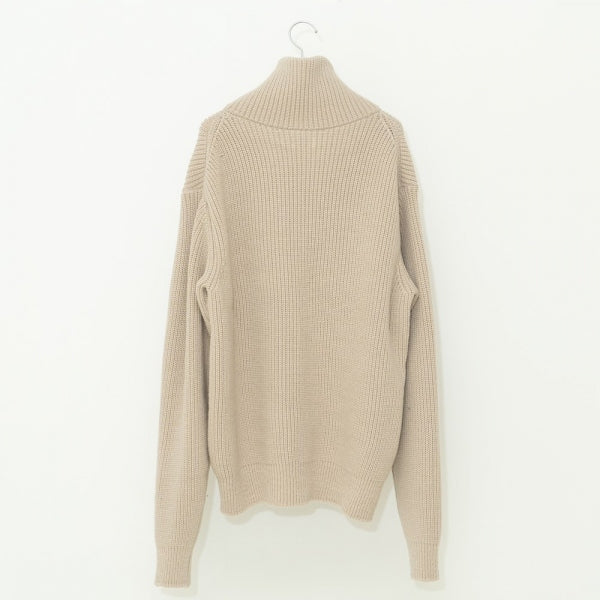 Rib Zip Knit Blouson