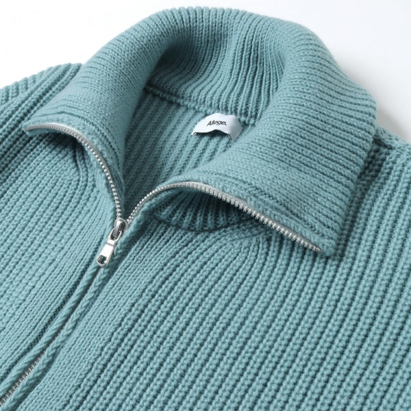 Rib Zip Knit Blouson