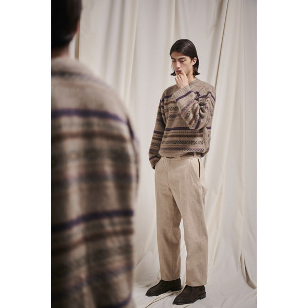 FAIR ISLE MOCK-NECK JUMPER