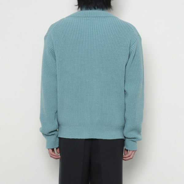 Rib Zip Knit Blouson