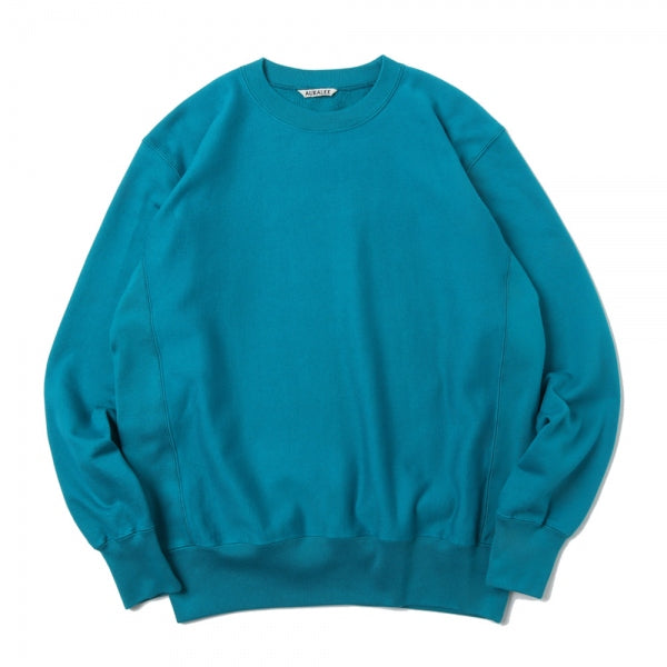 Auralee W High Count Heavy Sweat P/O Parka Teal Green | Cultizm