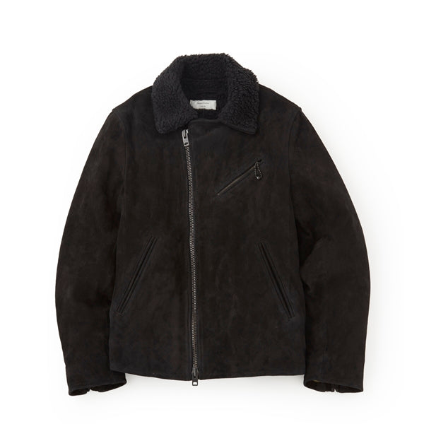 Suede Boa Riders Jacket