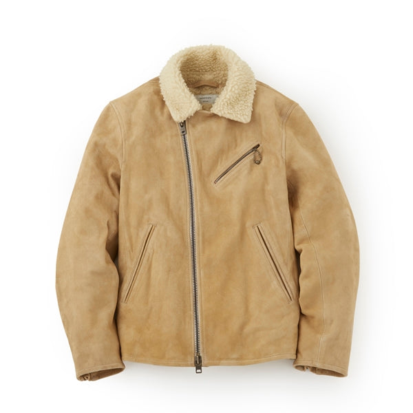 Suede Boa Riders Jacket