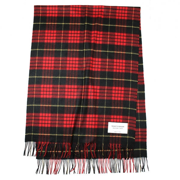 johnstons×bp cashmere stole(RED)