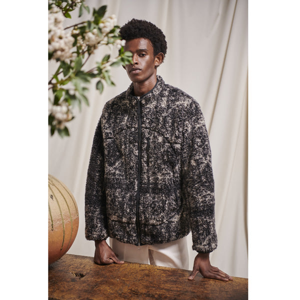 ARABESQUE PILE ZIP JACKET