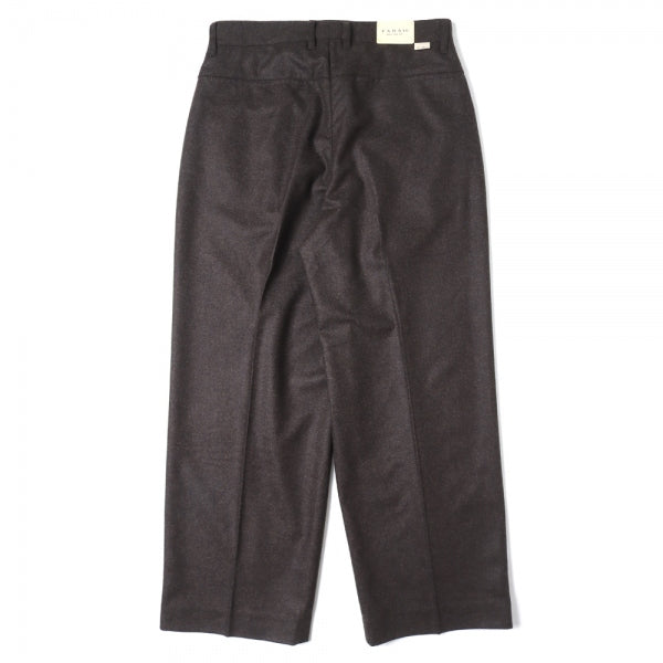One-tuck Wide Tapered Pants(杢ウール)