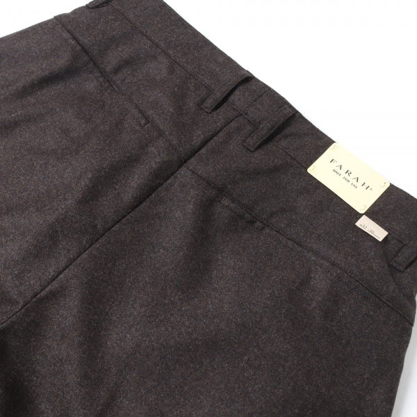 One-tuck Wide Tapered Pants(杢ウール)