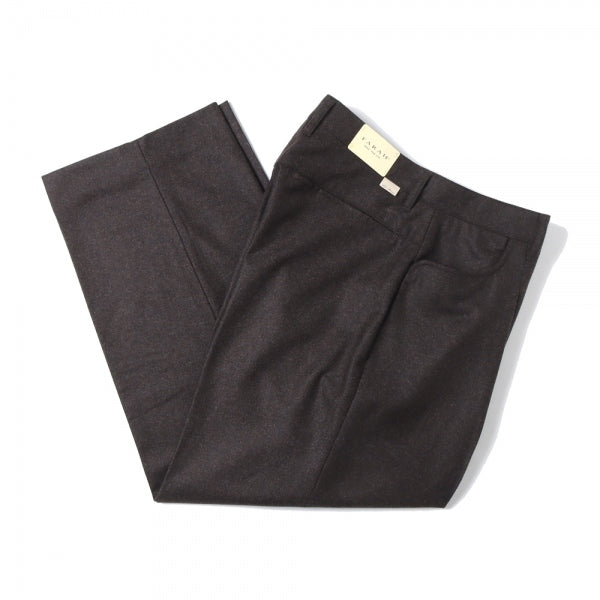 One-tuck Wide Tapered Pants(杢ウール)