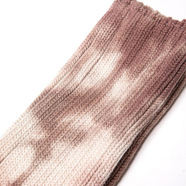 TIE-DYED CREW SOCKS C/N/PU