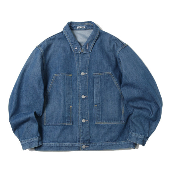 WASHED HARD TWIST DENIM BLOUSON (A20SB06DM) | AURALEE / ジャケット 