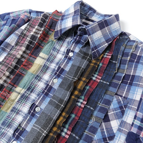Flannel Shirt - Ribbon Wide Shirt