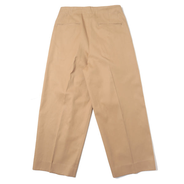 Dry Gabardine Super Wide Easy Slacks