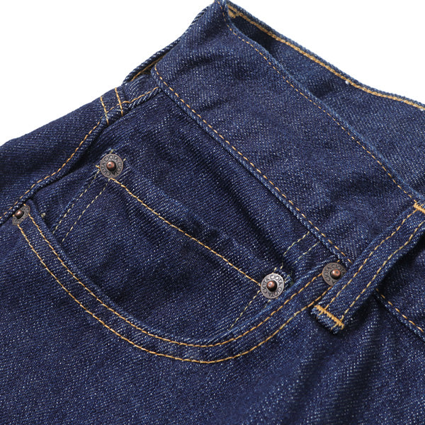 インディゴ スビンコットン 13.5oz テーパードデニム NAVY
