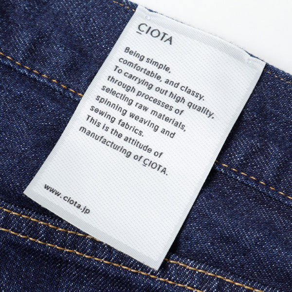 インディゴ スビンコットン 13.5oz テーパードデニム NAVY
