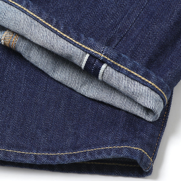 インディゴ スビンコットン 13.5oz テーパードデニム NAVY