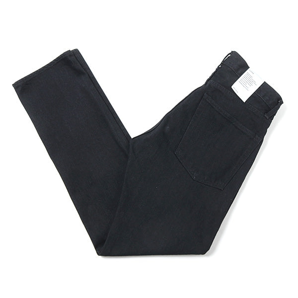 ブラック スビンコットン 13.5oz テーパードデニム BLACK