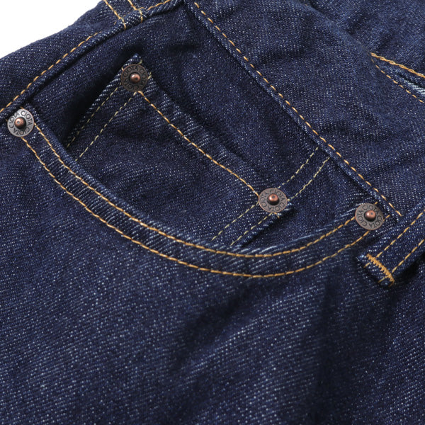本藍スビンコットン13.5ozストレートデニム NAVY